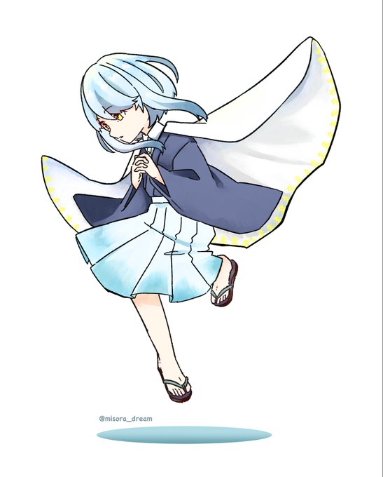 【  】だいぶ前のタグで反応頂いた子描かせていただきました!!!マントの紋様は分からなかったので素材を試してみましたありがとうございました!!! 