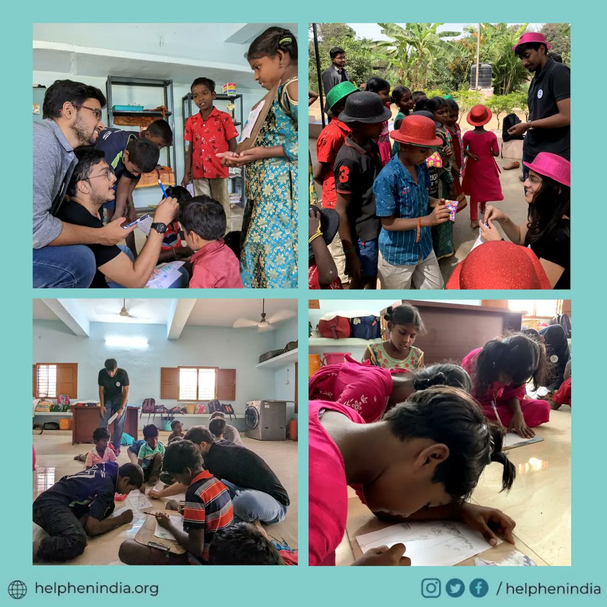 HelphenIndia's tweet photo. On February 11th, an event was organized at #NambikaiIllam, a #shelter for children in need. Innovative teaching methods and engaging activities were used. #HelphenIndia is dedicated to ensuring a brighter future for these children and plans to organize more events in the future. https://t.co/SfLCx2xKYE