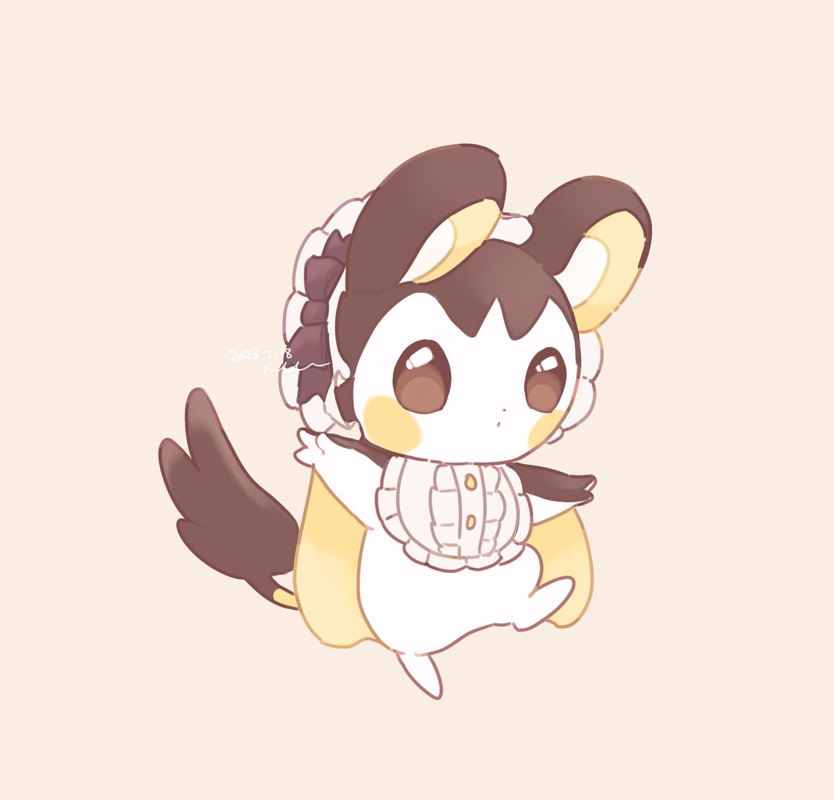 ポケモン「おしゃれエモンガ #ポケモンイラスト 」|🤎mkt🤍のイラスト