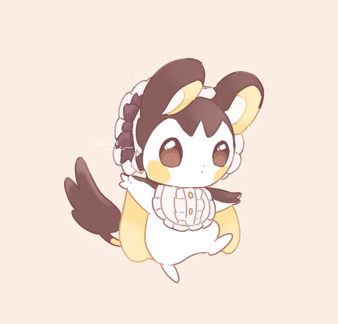 おしゃれエモンガ #ポケモンイラスト 