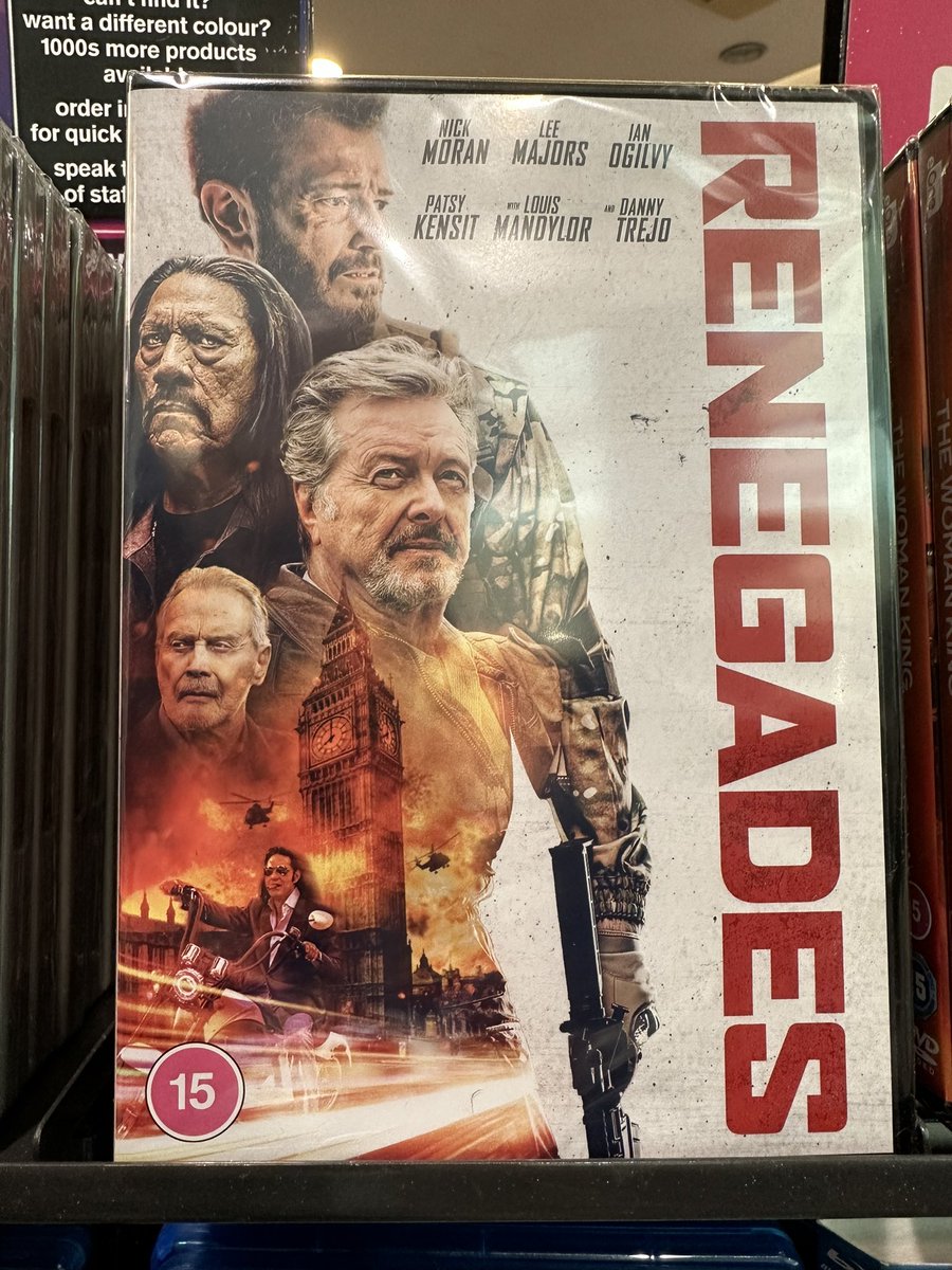 ‼️OUT NOW‼️
Renegades is on DVD

Don’t sleep on this action thriller, with a superb cast!

#NickMoran
#LeeMajors 
@OgilvyIan 
@patsy_kensit 
@louismandylor 
@officialDannyT 
@JanineNerissa