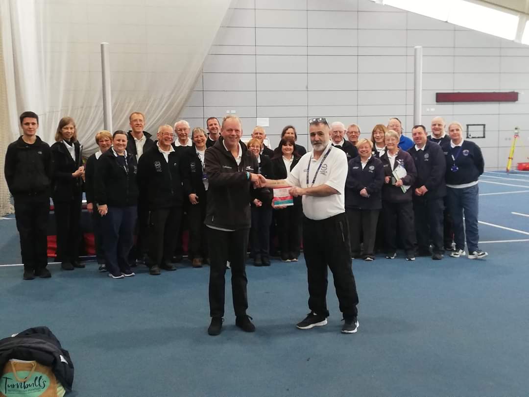 Presentation to Marino Rae for North East Official of The Year

At NECAA Indoor Championships <a href="/NECAAathletics/">NECAA</a>