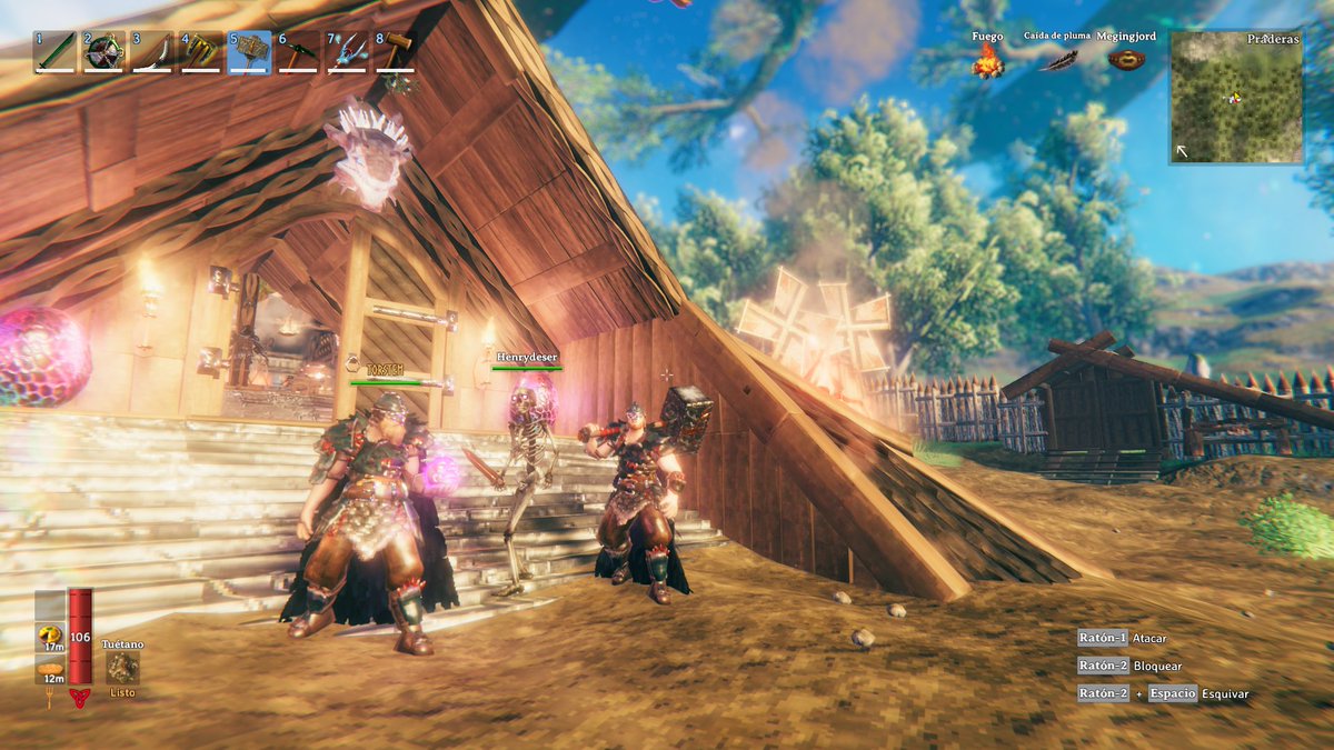 Primer eskeleto invocado, henrydesert jajajaja #valheim #esqueletomolon #taserelmazas