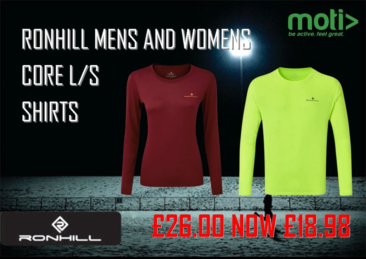 🚨RONHILL REDUCTIONS🚨

Long sleeve tee's are now just £18.98! 😍

The perfect attire for the current running conditions 😉 🏃 

Available in both Men’s and Women’s sizes!

Get them online via mymoti.com or pop instore
 #MotiLlanelli #ronhill #runningshop #shoplocal