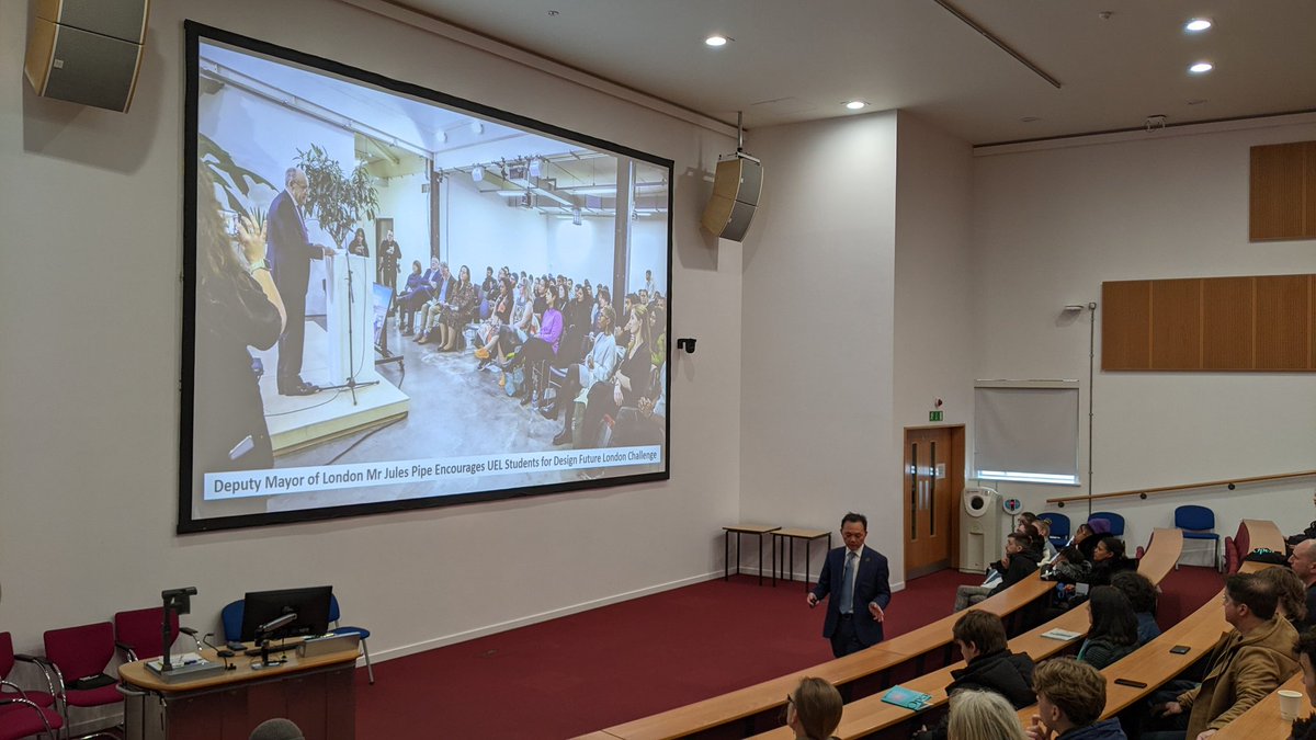 ByGaurav: And we are off...  with <a href="/TangeUK/">Prof David Tann</a> Welcome to UEL! #bethechange #chooseUEL <a href="/UEL_News/">Uni of East London</a>