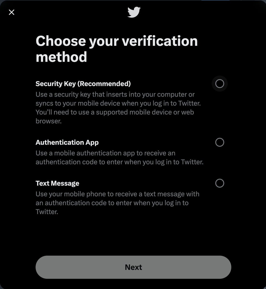 That's one way to cut spending @Twitter 🤷🏻‍♂️ SMS 2FA now only available for Twitter Blue.