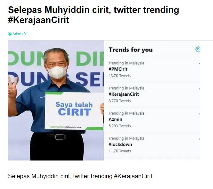 NicnackNina's tweet photo. @staronline will u sue me for trending #PMCirit? https://t.co/prDjAigwLY
