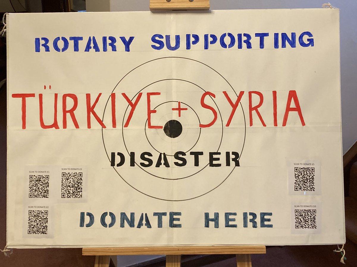 Misbourne Matins Rotary Club has already sent the funds to donate a Shelterbox to the Turkiye and Syria earthquake disaster and today members are out on the street in Gerrards Cross and Chalfont St Peter collecting from the public.  Please look out for us and give what you can.