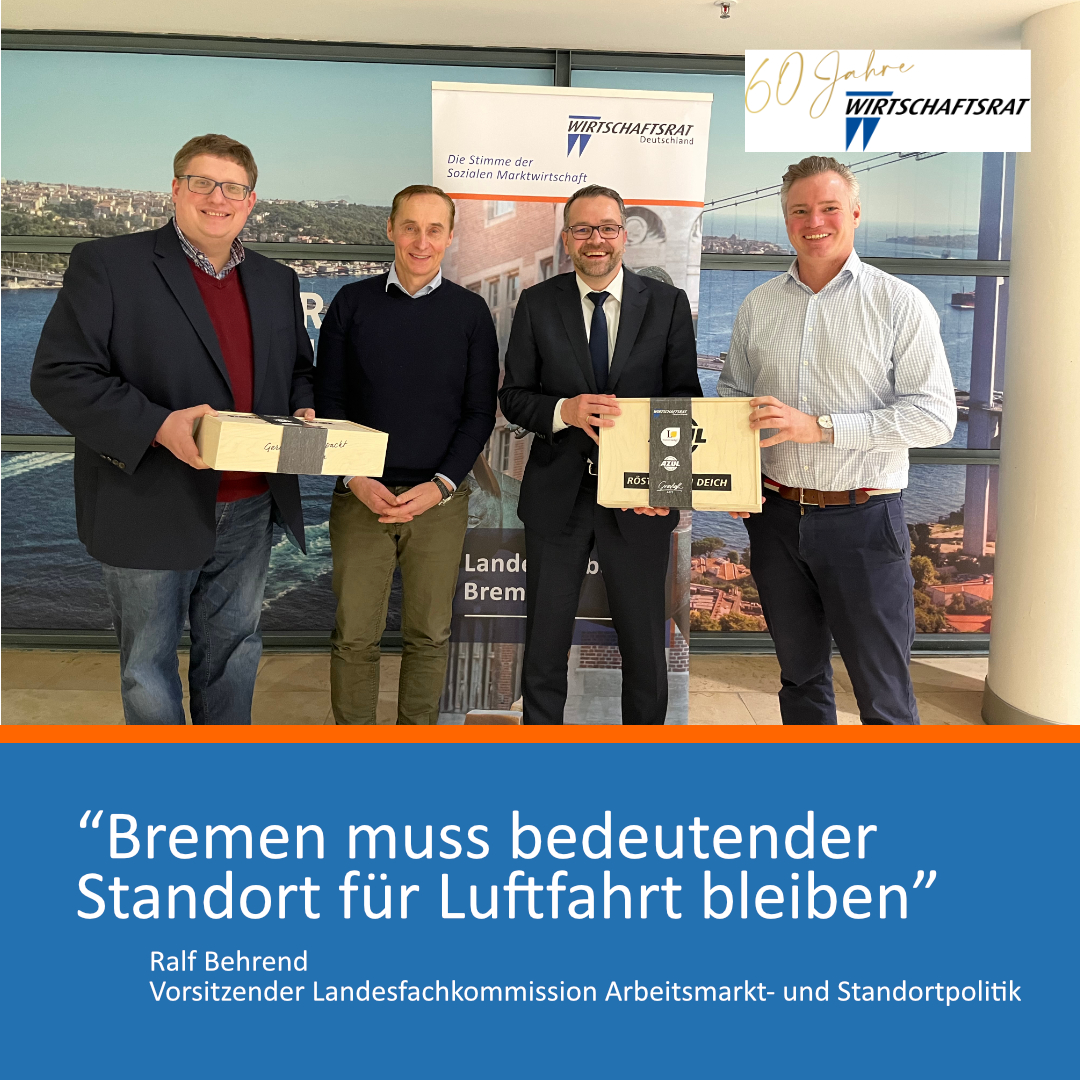 Klares Statement unserer #Landesfachkommission Arbeitsmarkt- und Standortpolitik für das Land #Bremen bei der Sitzung am #Airport Bremen: 👇