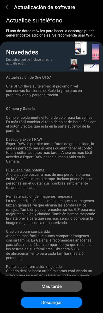 Samsung Galaxy Note 20 phones are receiving the One UI 5.1 update, with users living in Argentina (South America) getting the opportunity to install it first. The built version ends with 'HWAC'.
