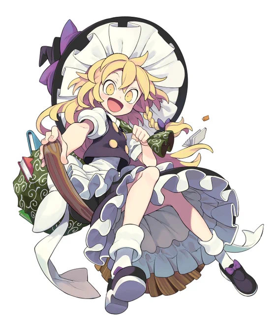 バース for you(ブシロード)にて描かせていただいた霧雨魔理沙です。 