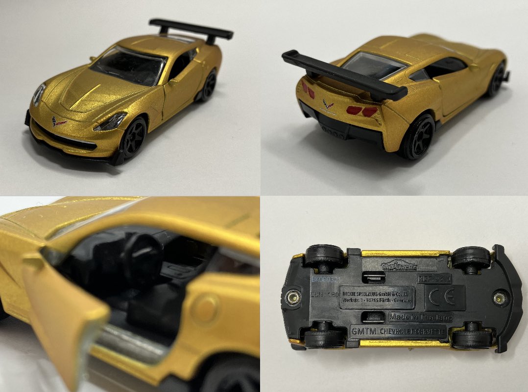 GarageMinicar's tweet photo. 久々にリサイクルショップへ行ってきました❗️

#マジョレット のコルベットはマットメタリック塗装と6スポークホイールの組み合わせがいい!
シボレーピックアップはなんと運転席にハンドルがありません🤣
#ホットウィール 911 GT3 CUPの内装にはロールケージが取り付けられ本格的なレース仕様です。 https://t.co/cYRX69ewYS