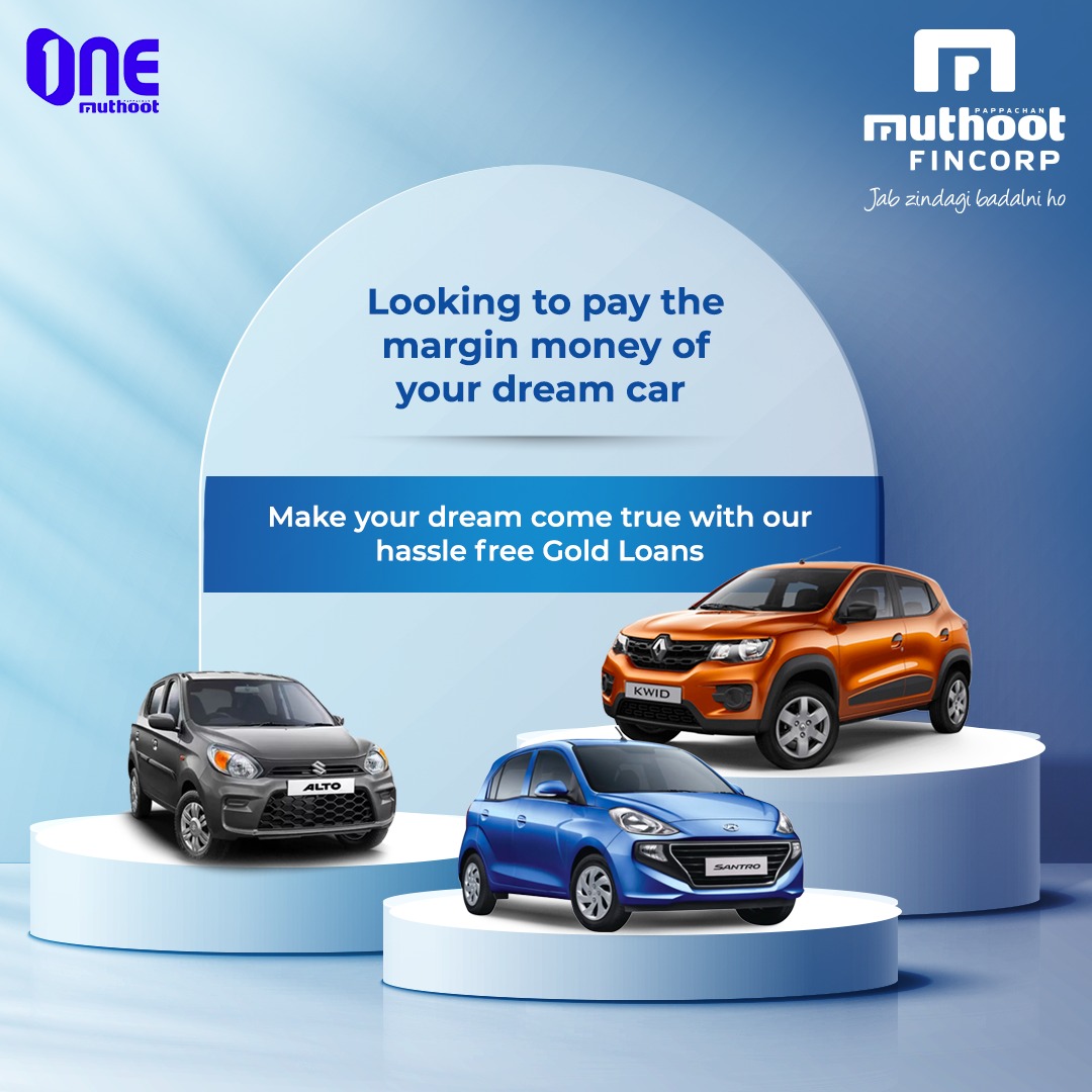 MuthootIndia's tweet photo. Give wheels to your dreams and bring a car home today with our quick, convenient and cost-effective Auto Loan! π
.
Visit your nearest Muthoot FinCorp branch or call 1800 102 1616 to know more.
#OneMuthoot #SmallBusinessLoan #Comfort #Loans #DreamCar https://t.co/w4BV9BUHbb