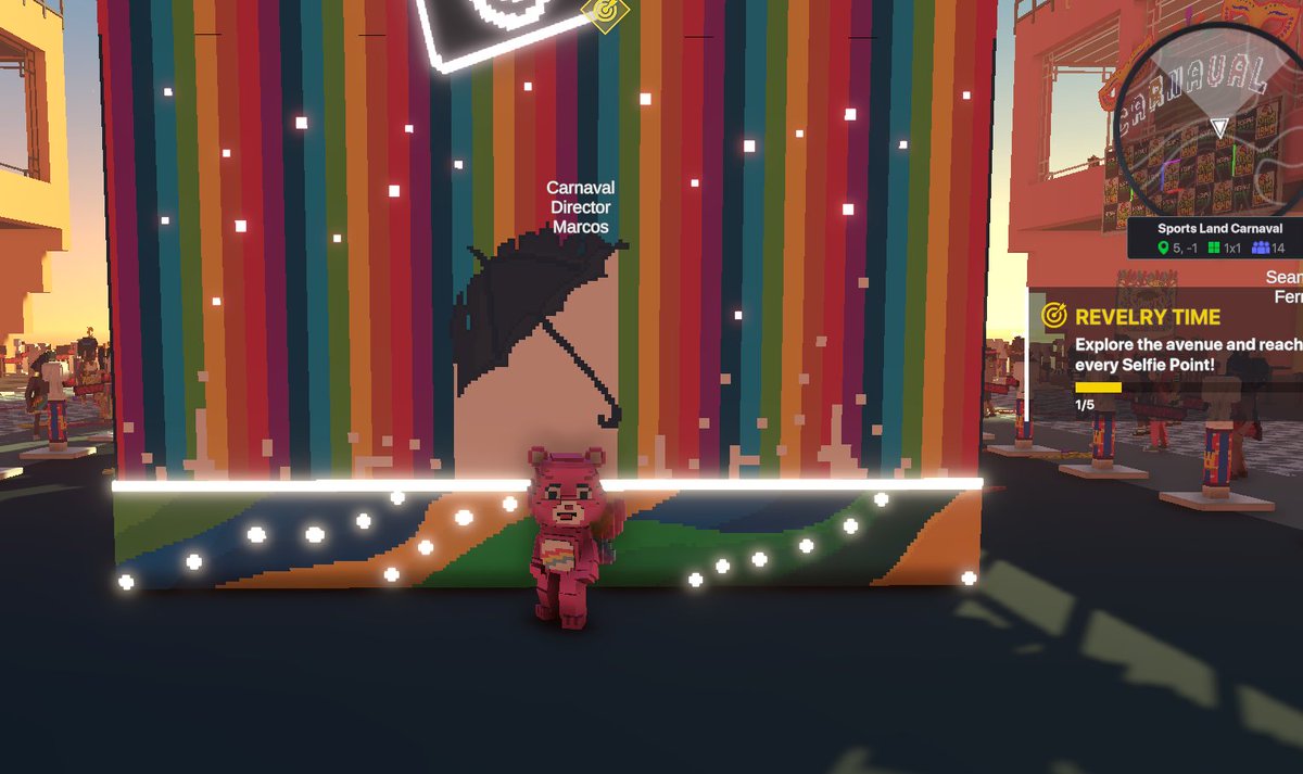 Nikwizards's tweet photo. @TheSandboxGame @hermitcrabgame Celebrating the Carnival in the SportsLand experience by @hermitcrabgame ! 🥳 https://t.co/qwrLUPH06N