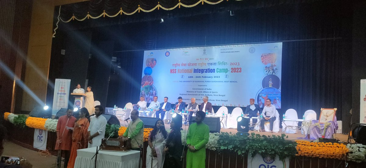 MankarNss's tweet photo. NSS National Integration Camp 2023
The University of Burdwan 
Opening Ceremony

Volunteer Sri Amar Roy of NSS Unit-1, Mankar College has made us proud by participating in this camp.
@rdnss_kolkata @vinaynssrd @_nssbu @YASMinistry @PMOIndia @Nyksindia @pankajsinghips https://t.co/ZZZKQEsYYI