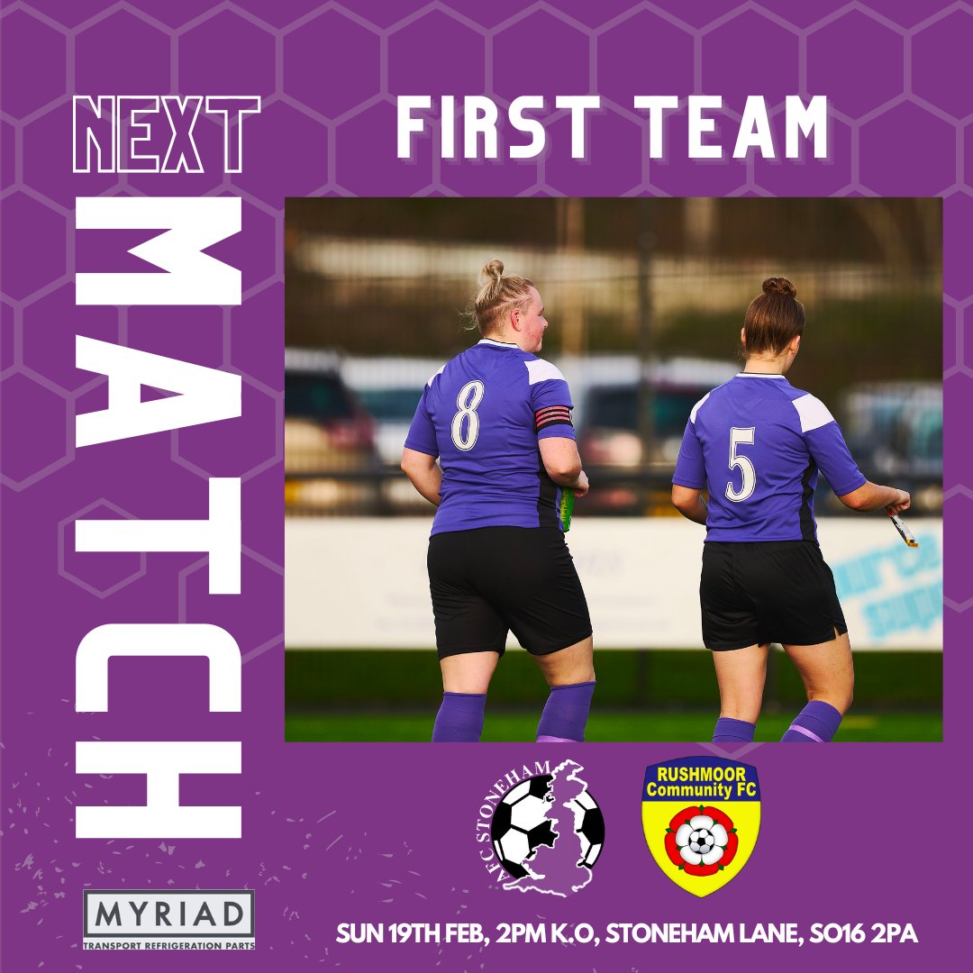 StonehamAFC's tweet photo. The First Team are back in @SthRgnWFL League cup action this weekend as we take on @RCFCLadies for a place in the Semi-Final!

Come down and show your support 💜 https://t.co/mbwBQkL2HO