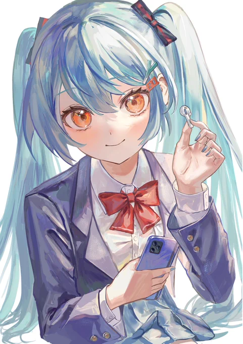 制服ミクちゃん #初音ミク 