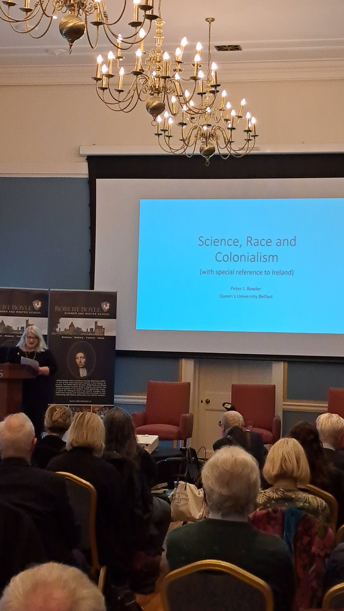 RobertBoyleFRS's tweet photo. Dr Ida Milne, chair of this mornings session with Prof. Peter Bowler &amp; Dr Ciaran ONeil. #RBWS 

@TheRDS @SETUIreland @scienceirel https://t.co/fmIapksjZX