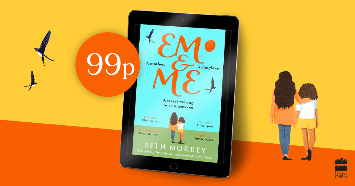 HarperFiction's tweet photo. Need some weekend reading inspo? 🎈
From the Sunday Times bestselling author of #SavingMissy @BethMorrey comes #EmAndMe, the most joyful book of the year – and it's just 99p on Kindle for a limited time! ☀
Get it here: https://t.co/JTwxPm64dH https://t.co/fvvDz2qSBF