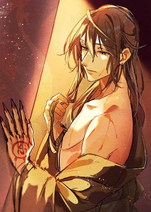 水も滴る良い伊庭さん。 