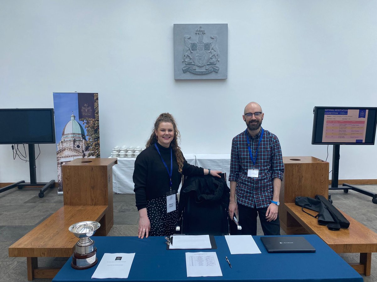 RebeccaRaftery2's tweet photo. We are delighted to welcome law students from around the country to Blackhall Place today for the National Negotiation Competition. Best of luck to all the teams taking part. https://t.co/ifAF7omTiL