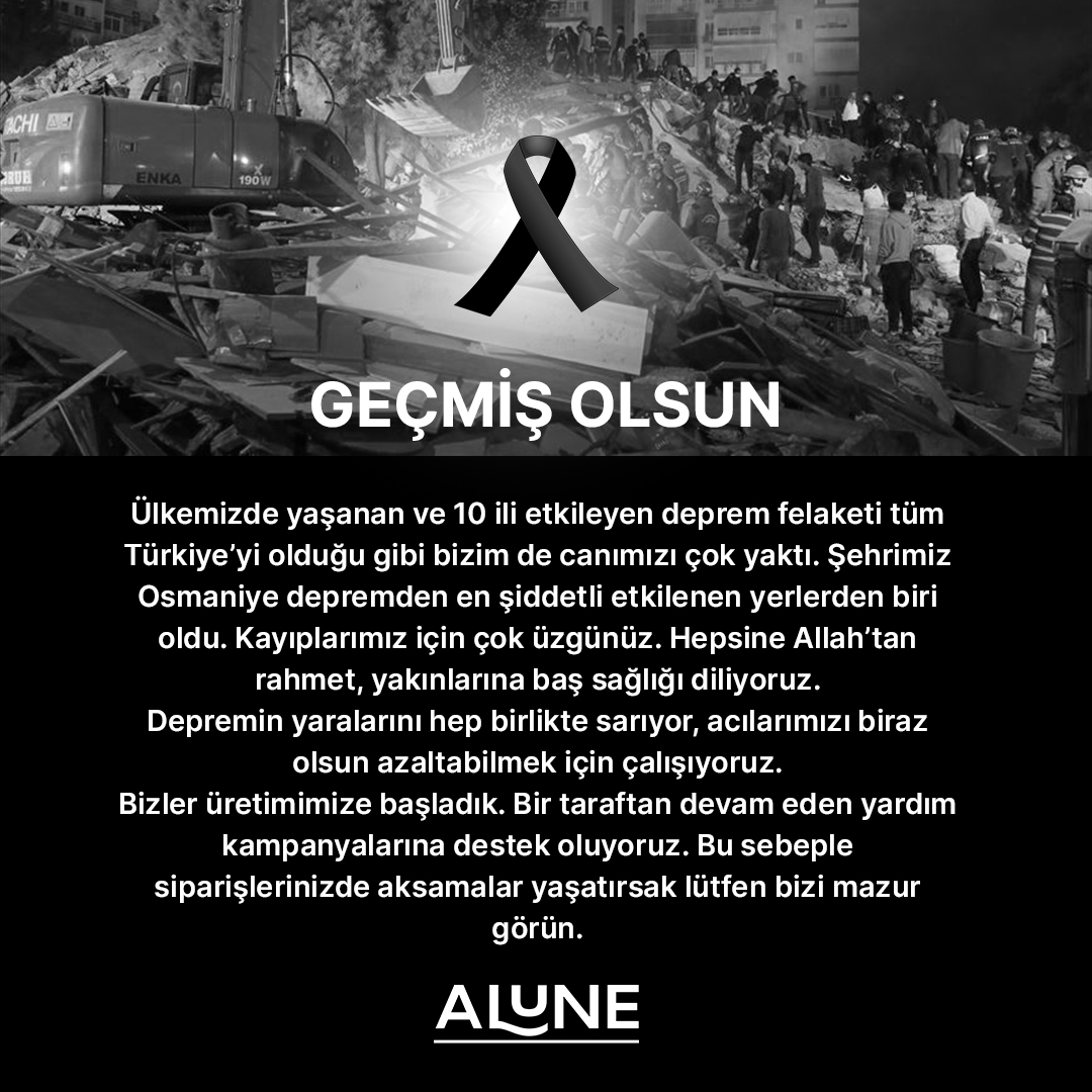 Depremin yaralarını hep birlikte sarıyor, acılarımızı biraz olsun azaltabilmek için çalışıyoruz.