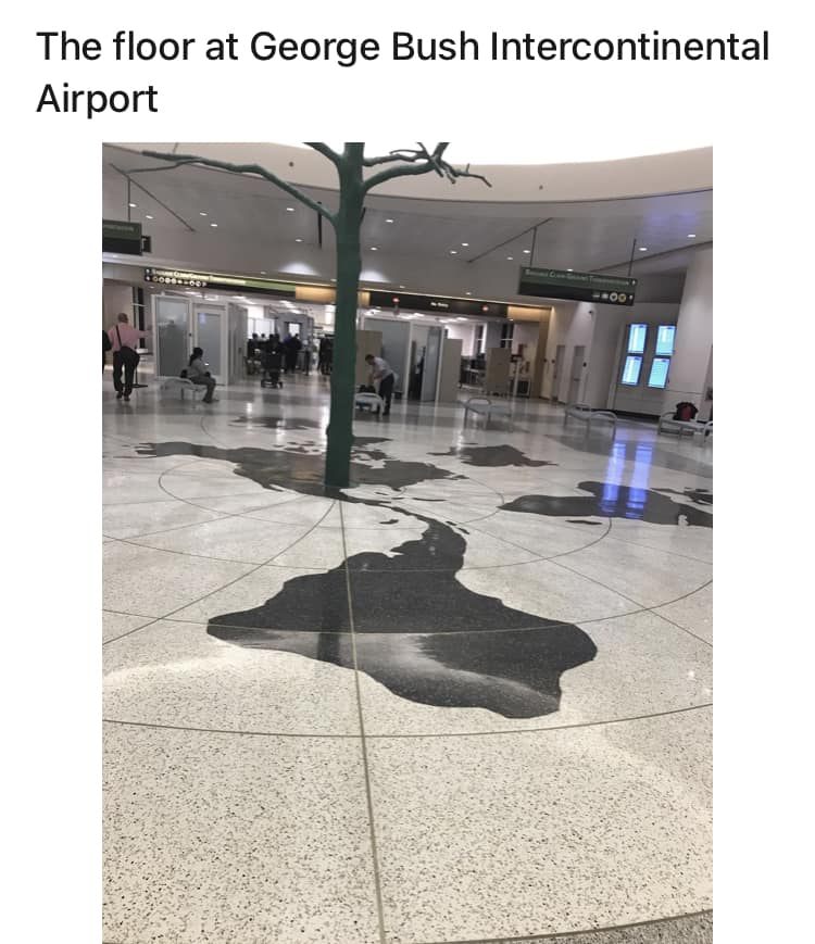 RT @Eric_Dubay_FE: The Floor at George Bush Intercontinental Airport.
https://t.co/YtFkxKSfbj https://t.co/5iNRoFa4Yp