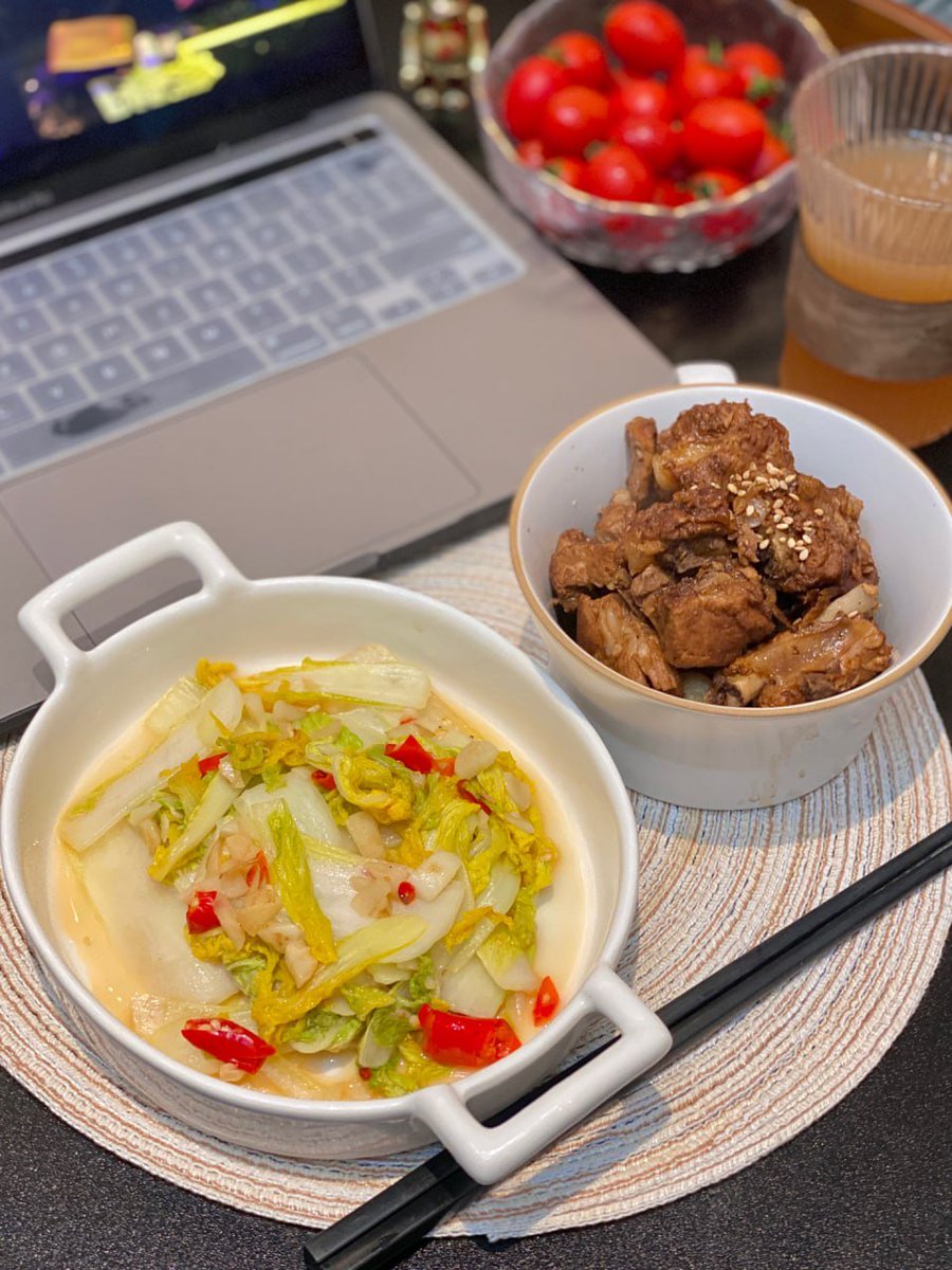 z1cy1235's tweet photo. Sweet and Sour Spare Ribs Garlic Baby Vegetables https://t.co/L9bqUi5j29