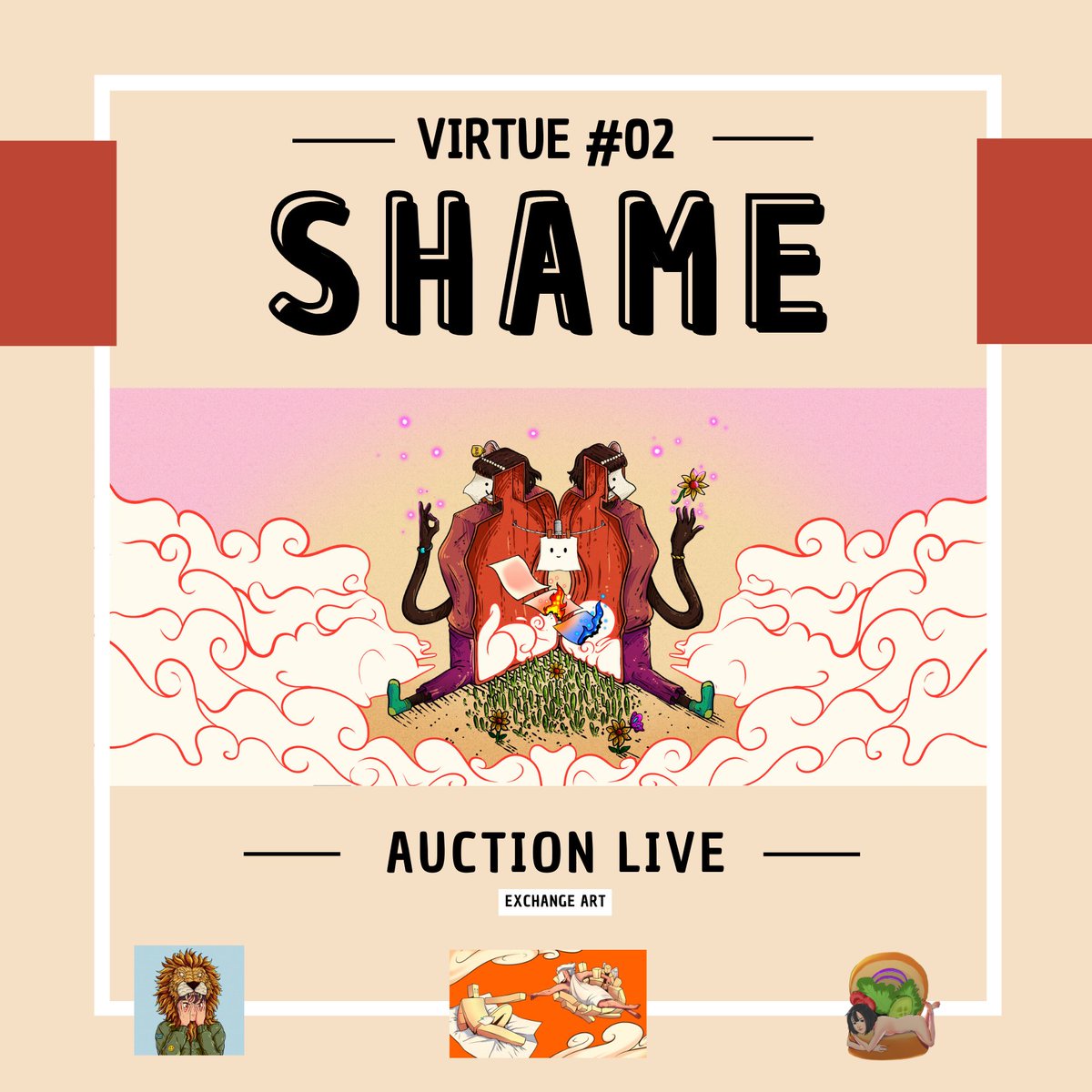 ⚖️AUCTION LIVE⚖️

SHAME

Shame is a virtue that allows us to recognize our mistakes and helps us grow as a person.

24 Hours / <a href="/exchgART/">Exchange Art</a> 
Art Collab / @ronansavaza_ 

🔗👇