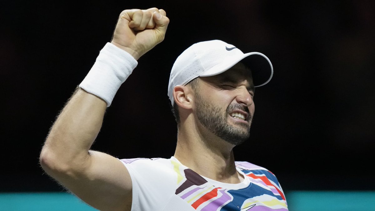 Grigor Dimitrov saves two match points, then sinks Alex de Minaur with Rotterdam hot shot. 

Dimitrov is now 16-8 in Rotterdam since winning his debut 14 years ago over Tomas Berdych.

#tennis #Dimitrov