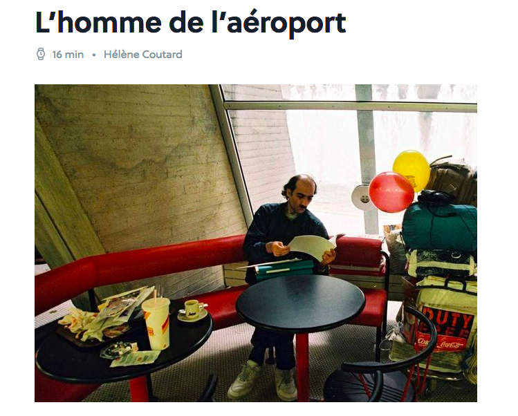 Très joli article d' @helene_ctrd sur Alfred Mehran, qui a inspiré à Spielberg le film Le Terminal et a vécu 18 ans à l’aéroport de Roissy. 
A lire dans le dernier <a href="/SocietyOfficiel/">Society et Society+</a>