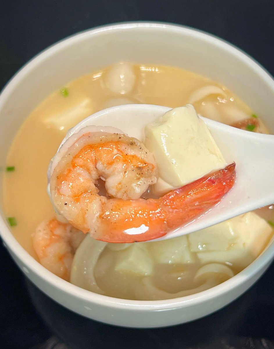 Shrimp Mushroom Tofu Soup