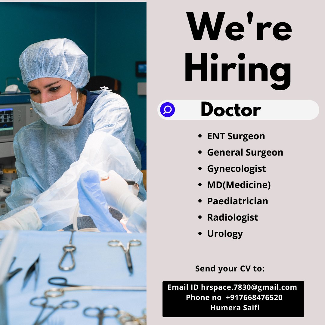 Space Consultant on Twitter "Doctor placement all over Indian!! More