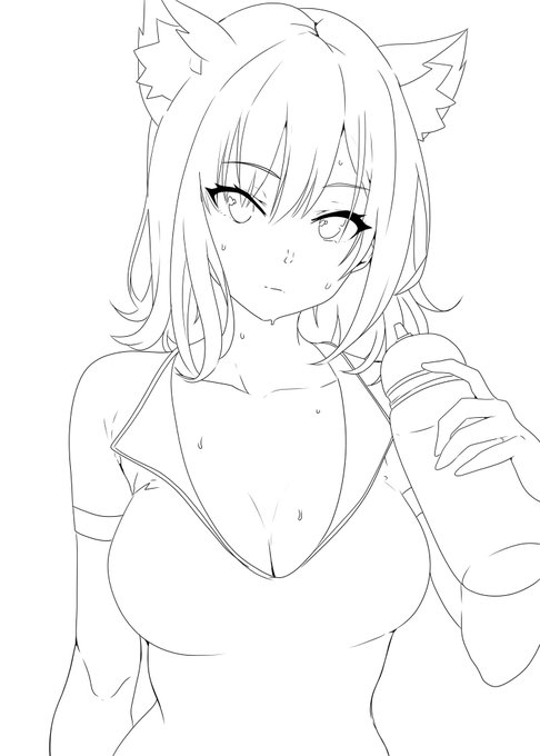 シロコ線画 #ブルアカ 