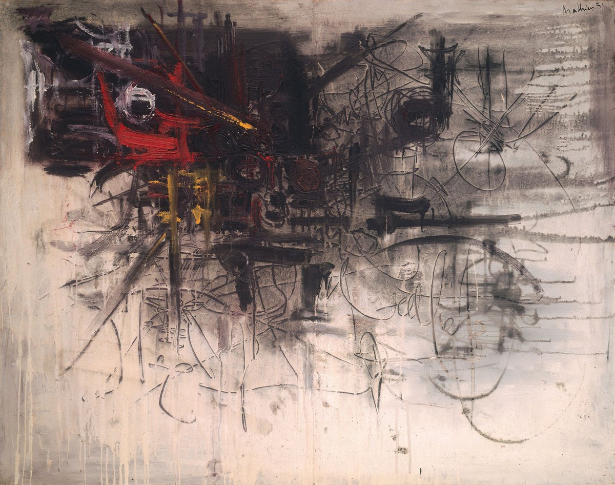 aic_contemp's tweet photo. Georges Mathieu, Faintness (Matité), 1951 #museumarchive #georgesmathieu https://t.co/KR7EkZbub7 https://t.co/ZiARv3rQOG