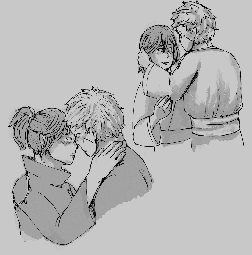 bird_memes's tweet photo. thinks up the most niche little ships just for fun (tobirama/hikaku) https://t.co/cJJGdzA6IV