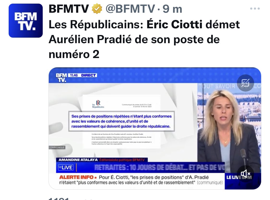 ibalkany's tweet photo. Yeees, le "Stalinisme" is alive ! 
Le "vilain" @AurelienPradie a osé ne pas être d'accord avec le vénéré "chef" @ECiotti sur la #ReformeDesRetraites ...
Viré sans "sommation" !😡
Le sombre naufrage des #LR !😢 https://t.co/yry0PZP3DI