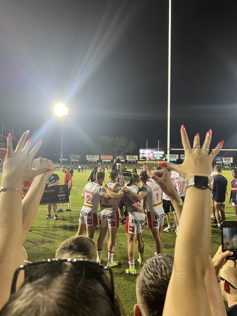lucyrosej's tweet image. Greatest moment in my life watching Saints becoming WCC in Australia. Unreal⚪️🔴