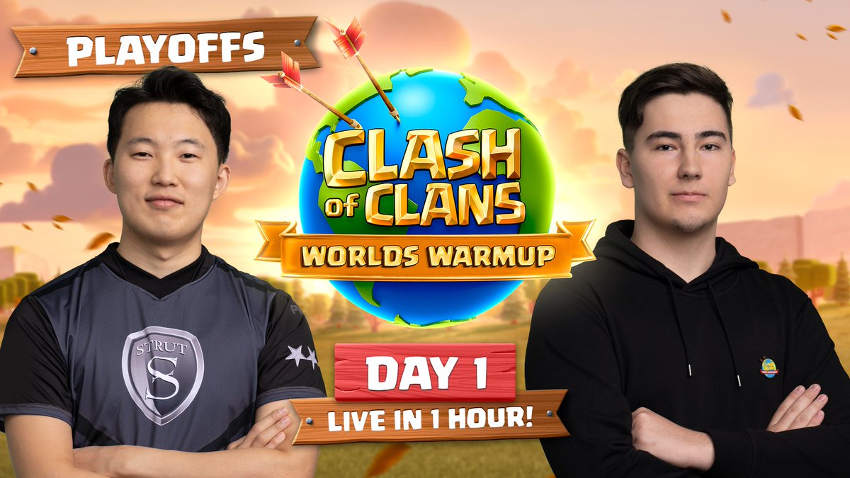 GET READY - the best TH15 action starts in less than 1h! 😱⏰

🔁 RT for a chance of winning 1000 Gems
📺 youtube.com/live/kdEdOikl0…

#ClashWorlds #ClashEsports
