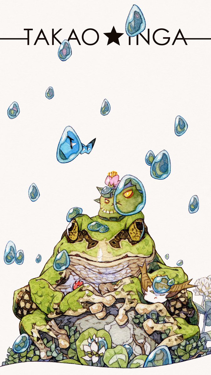 「『雨粒の向こう側』 」|渡辺孝夫のイラスト