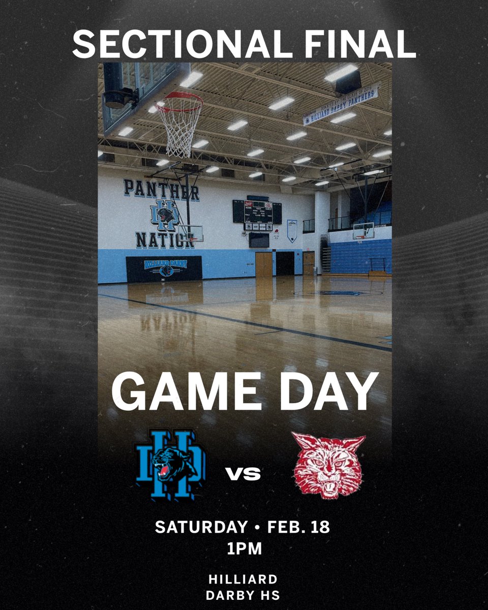 IT’S A TOURNAMENT GAME DAY •  Darby hosts Newark • 1PM • COME SUPPORT!! 
 🎟️: ohsaa.org/tickets
•Basketball -> Girls Basketball ->Div 1, Region 3, Central 4 -> Darby vs Newark