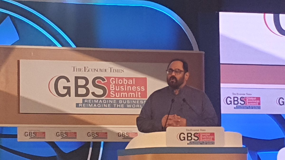 TweshMishra's tweet image. India will be amongst the pack of nations that will shape the future of technology of the world: @Rajeev_GoI at @ET_GBS #ETGBS #ScriptingEconomicChange