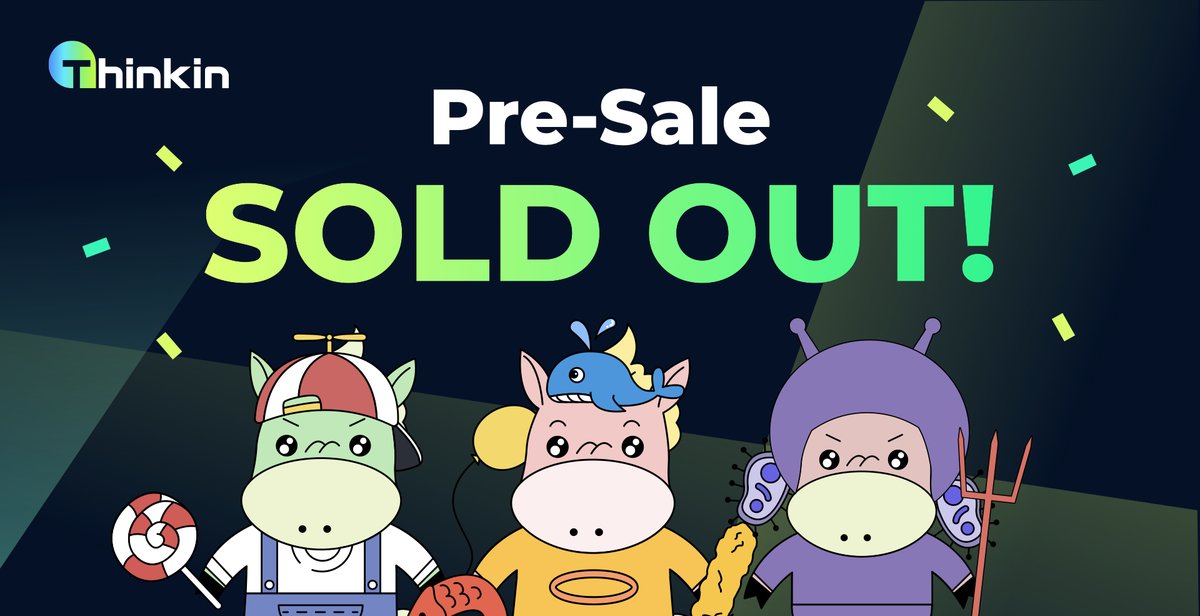 Thinkin(💙,💛) (@thinkin_xyz) on Twitter photo GM 👋🏻 What happened in the <a href="/Thinkin_xyz/">Thinkin(💙,💛)</a>!
We all pre-sale listed Mystery Box are SOLD OUT today! 🤯🤯🤯
This wouldn't happened without #algofam
Thank you to all our supporters, Don't miss the public sale tomorrow 😍
#AlgorandNFTs #Thinkin #W2E #NFTCommumity GM 👋🏻 What happened in the <a href="/Thinkin_xyz/">Thinkin(💙,💛)</a>!
We all pre-sale listed Mystery Box are SOLD OUT today! 🤯🤯🤯
This wouldn't happened without #algofam
Thank you to all our supporters, Don't miss the public sale tomorrow 😍
#AlgorandNFTs #Thinkin #W2E #NFTCommumity