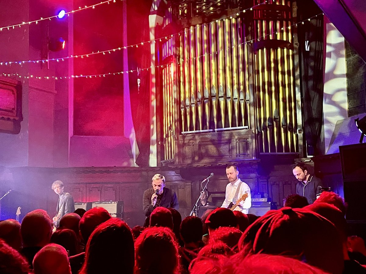 rich_hendry's tweet photo. First gig of the year and it was a banger. The dashing @HHawkOfficial at Glasgow’s finest venue @stlukesglasgow with @alanhendry3 @colinbell @HastieP @_chris_morton https://t.co/fZlUgvOxnm
