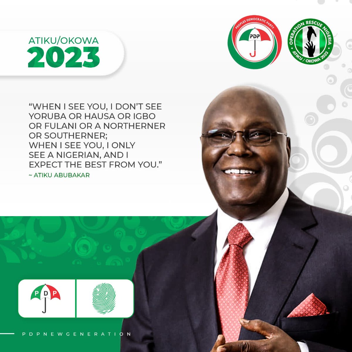 imisiol16320472's tweet photo. Atiku remains the Best in terms of experience, commitment, consistency and acceptability across board, and no other Contestant in the race can match his robust political credentials.
#TeamAtiku https://t.co/1kALYyYtJ0