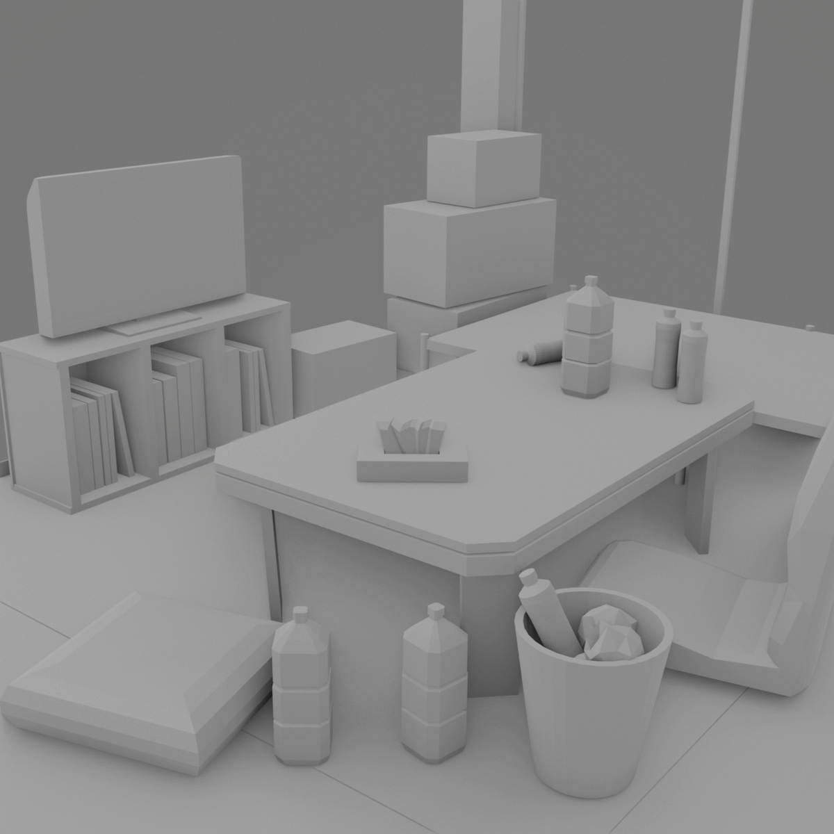 Blenderでいい感じの線を書き出せないかと色々実験。
LineArtとGrease Pencilも試したけどFreestyleに戻ってphotoshopで少し加工。
テクスチャブラシにしたくて調べたけど今のUIわからなくて断念😂
もう少しパースが崩れた感じ出したいなぁ〜🤔
#b3d #blender