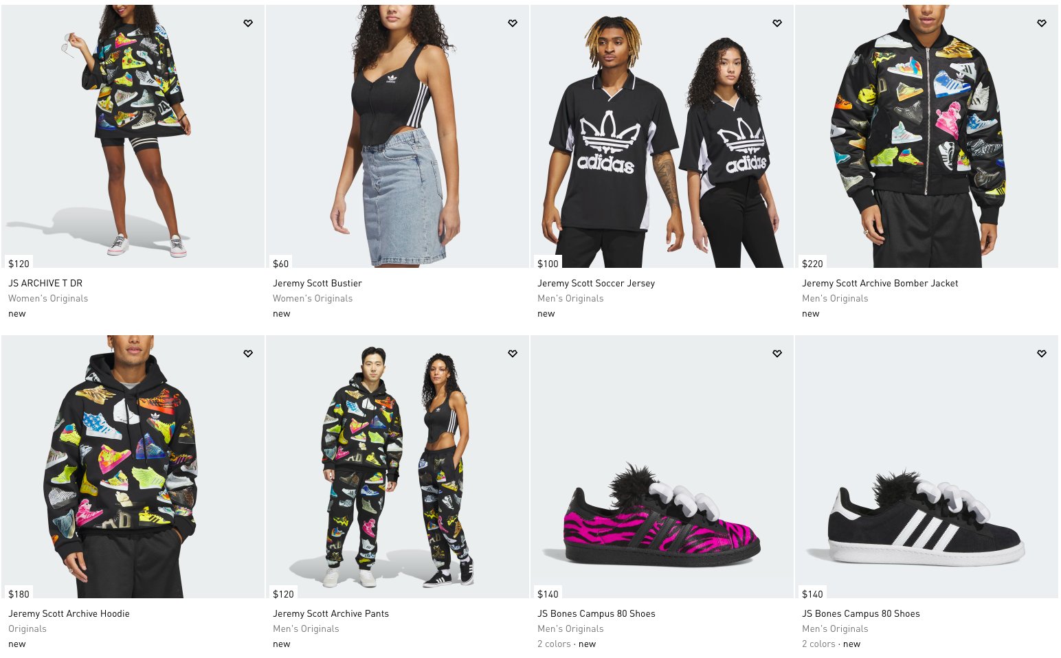 SOLELINKS on X Ad NEW Jeremy Scott x adidas Apparel dropped via adidas US https t Ny8fY5ew5i 30 off w code SCORE https t RvIgrkt0uY X