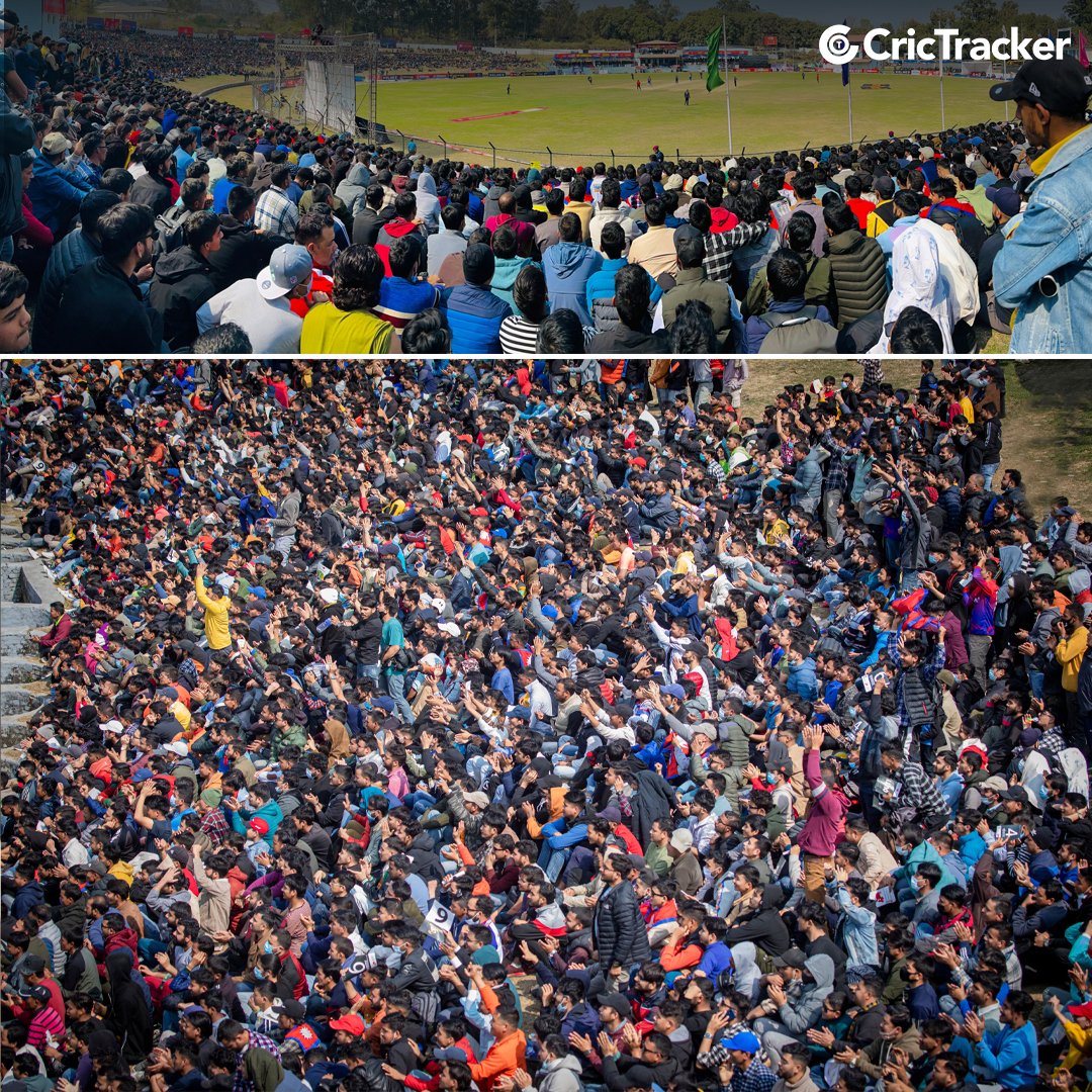 The craze for cricket in Nepal is unreal!.

📸: NepalCricket/Twitter 

#Cricket #NepalCricket #AsiaCup #Nepal #NEPvNAM