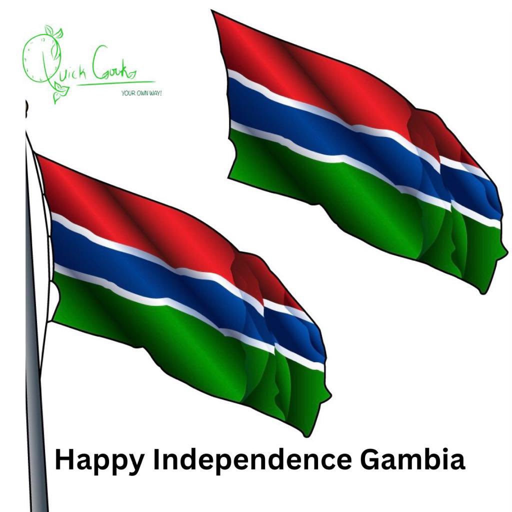 quickcookltd's tweet photo. Happy Independence Day to The Gambia Our Homeland🇬🇲 🙌🏾
We pray for good health and prosperity 

Let’s order from quick cook today and make a lovely independence meal 😍💚

Making cooking easier your way 
#gambiaat58 #IndependenceDay https://t.co/E4d639I1uE