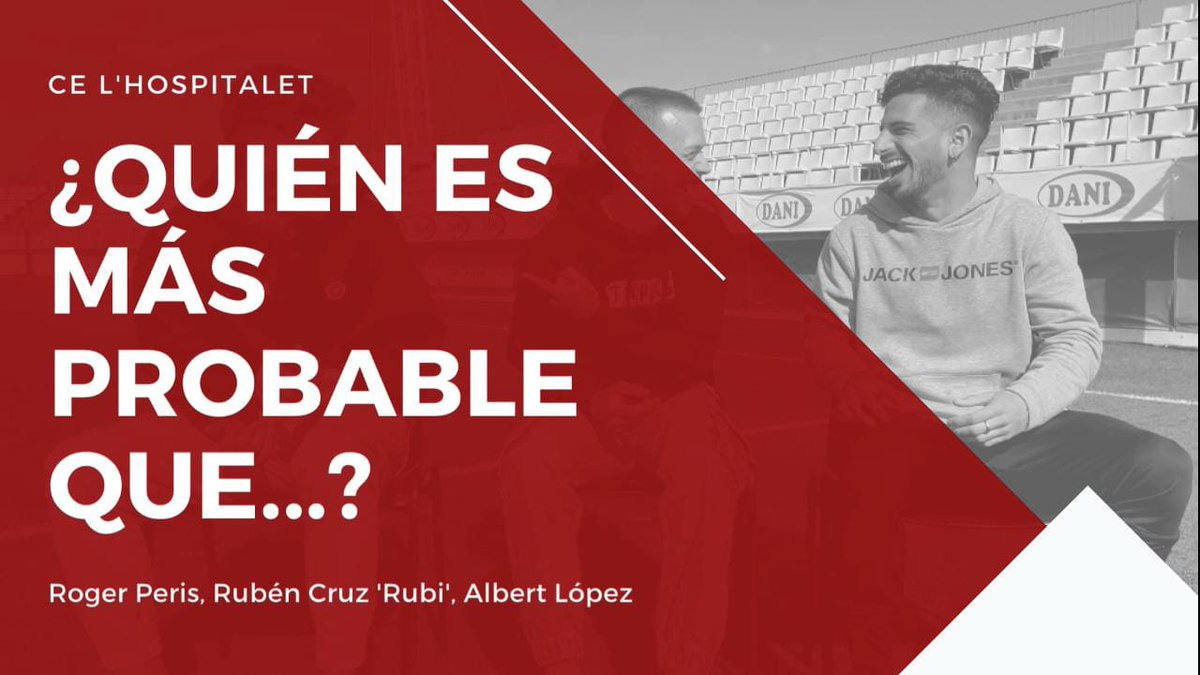 😂 Crec que tenim un clar acusat...

📲 En aquesta jornada sense futbol, coneix una mica millor a <a href="/RogerPeris/">Roger Peris Noé</a>, <a href="/RubenCRZ1/">Rubén Cruz</a> 'Rubi' i <a href="/AlbertLpezSaur1/">Albert López Saura</a> en aquest "Quién es más probable que...?"

🎬youtu.be/yYPLMWhTHTU

#PosatlaFranja♦️
